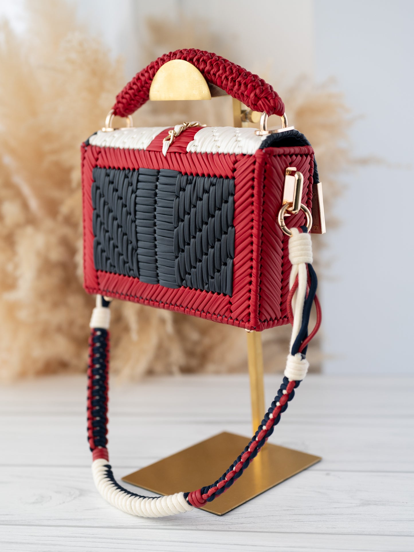 RUBY - red/navy/ivory