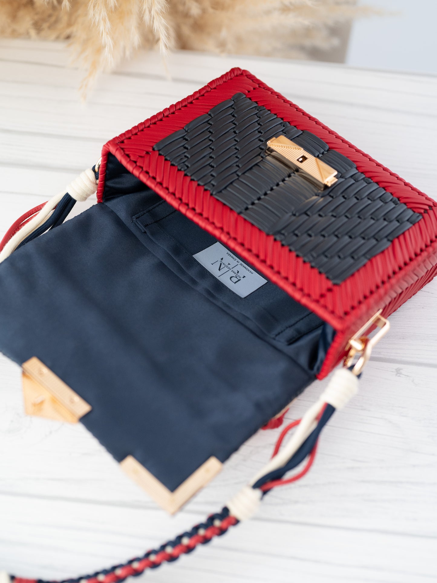 RUBY - red/navy/ivory