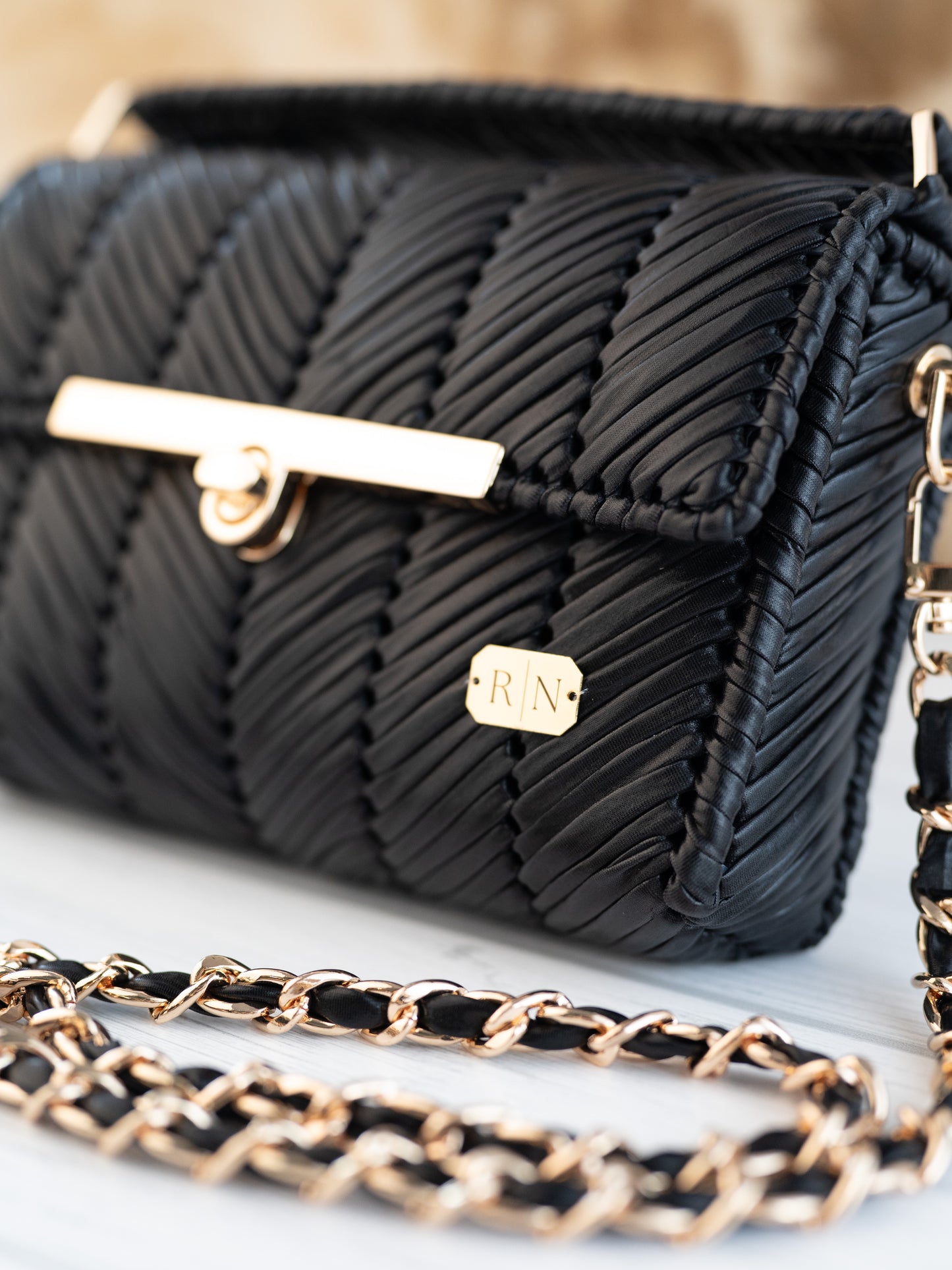 EVA- black vegan leather
