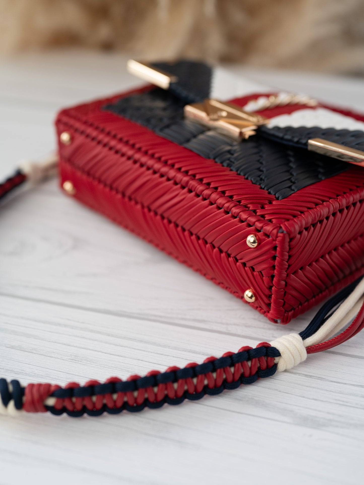 RUBY - red/navy/ivory