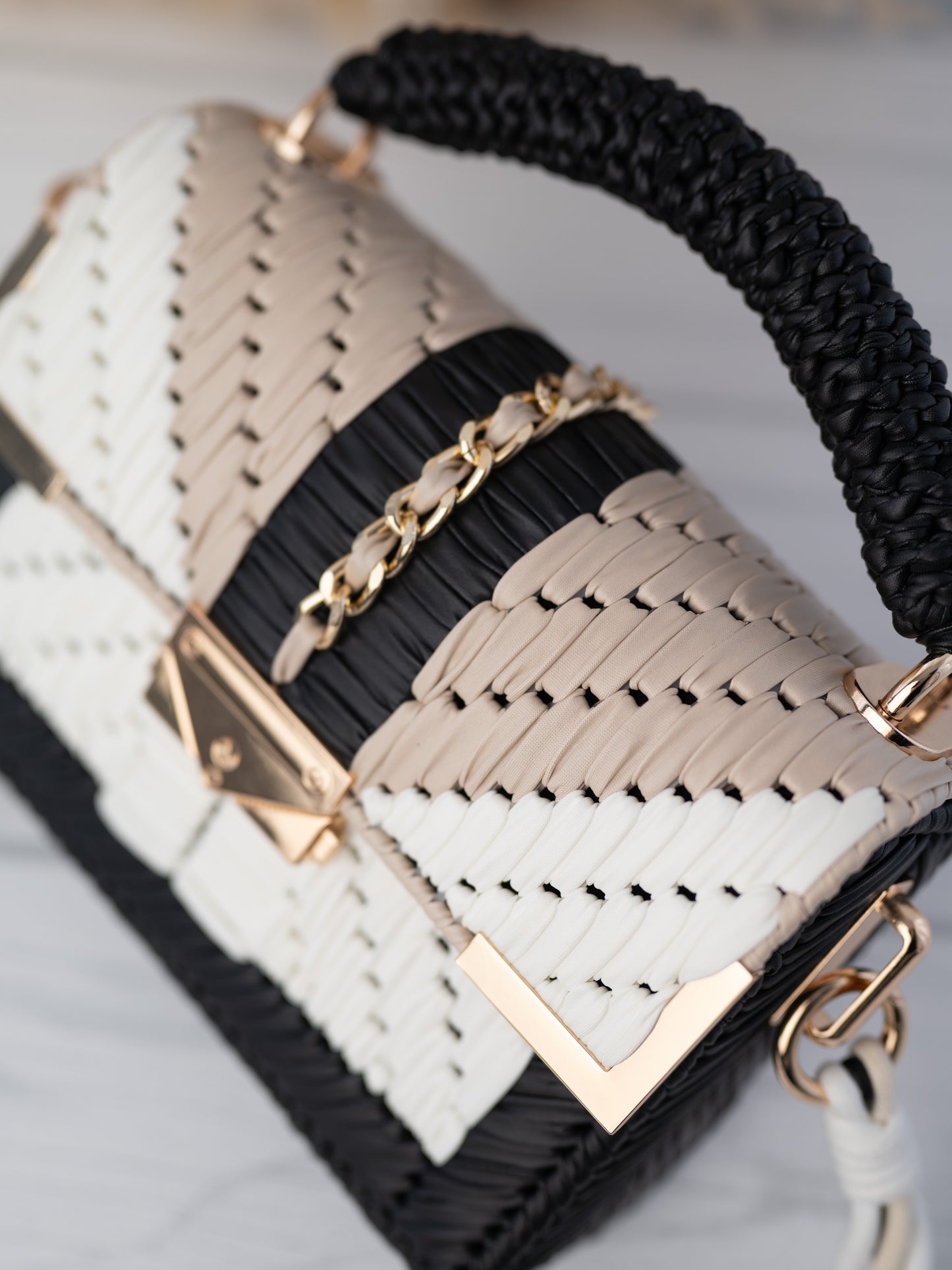 RUBY - black/white/beige
