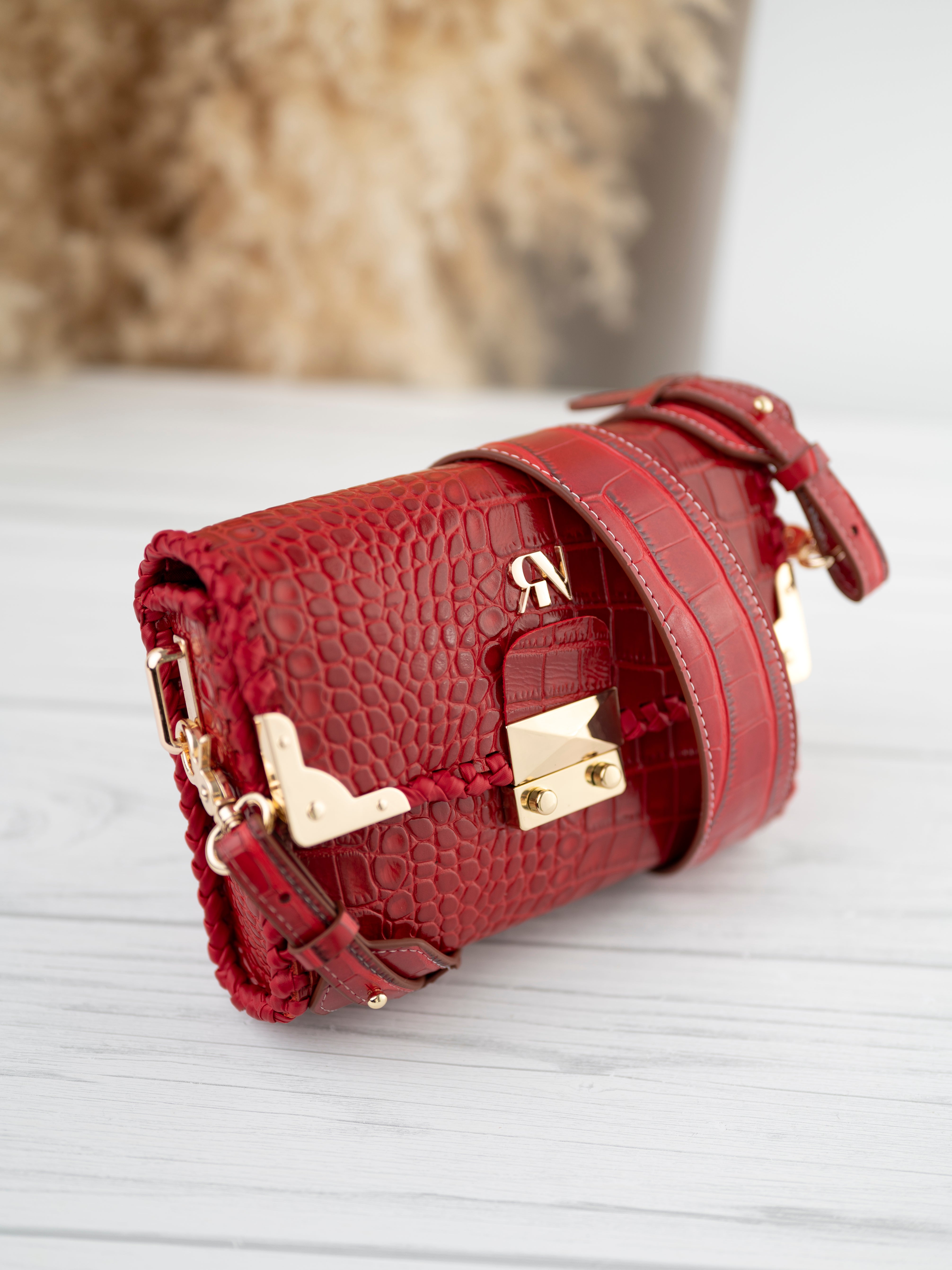 GOD ONLY KNOWS フェイクレザー ハンドバッグ PARIS - cherry – RN BAGS BY ROXANA NESFINTU