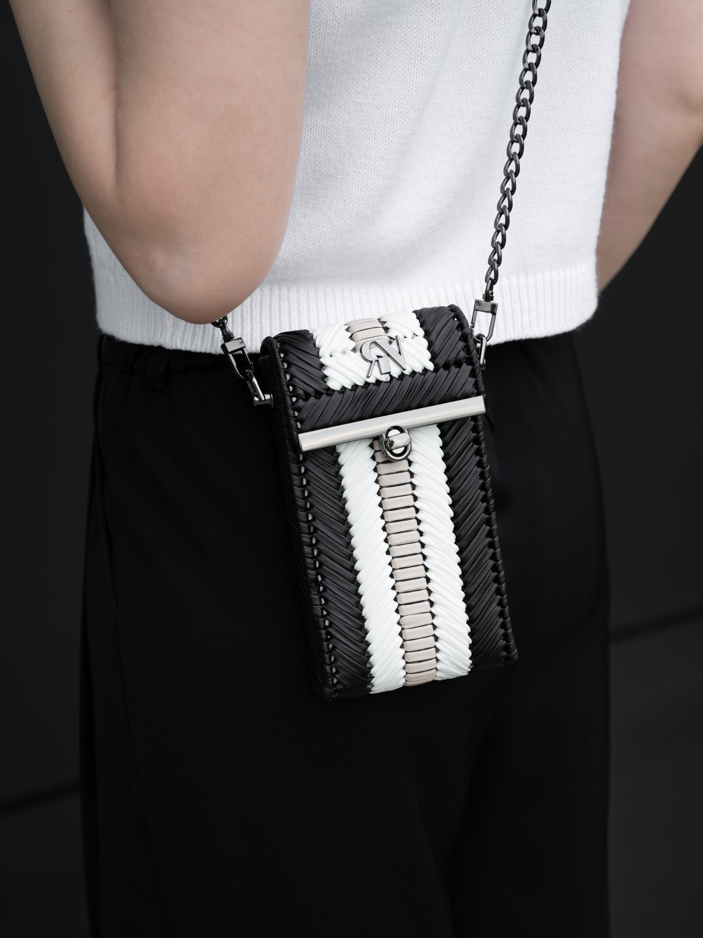 CHELSIE - black/white/beige
