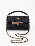 EVA- black vegan leather