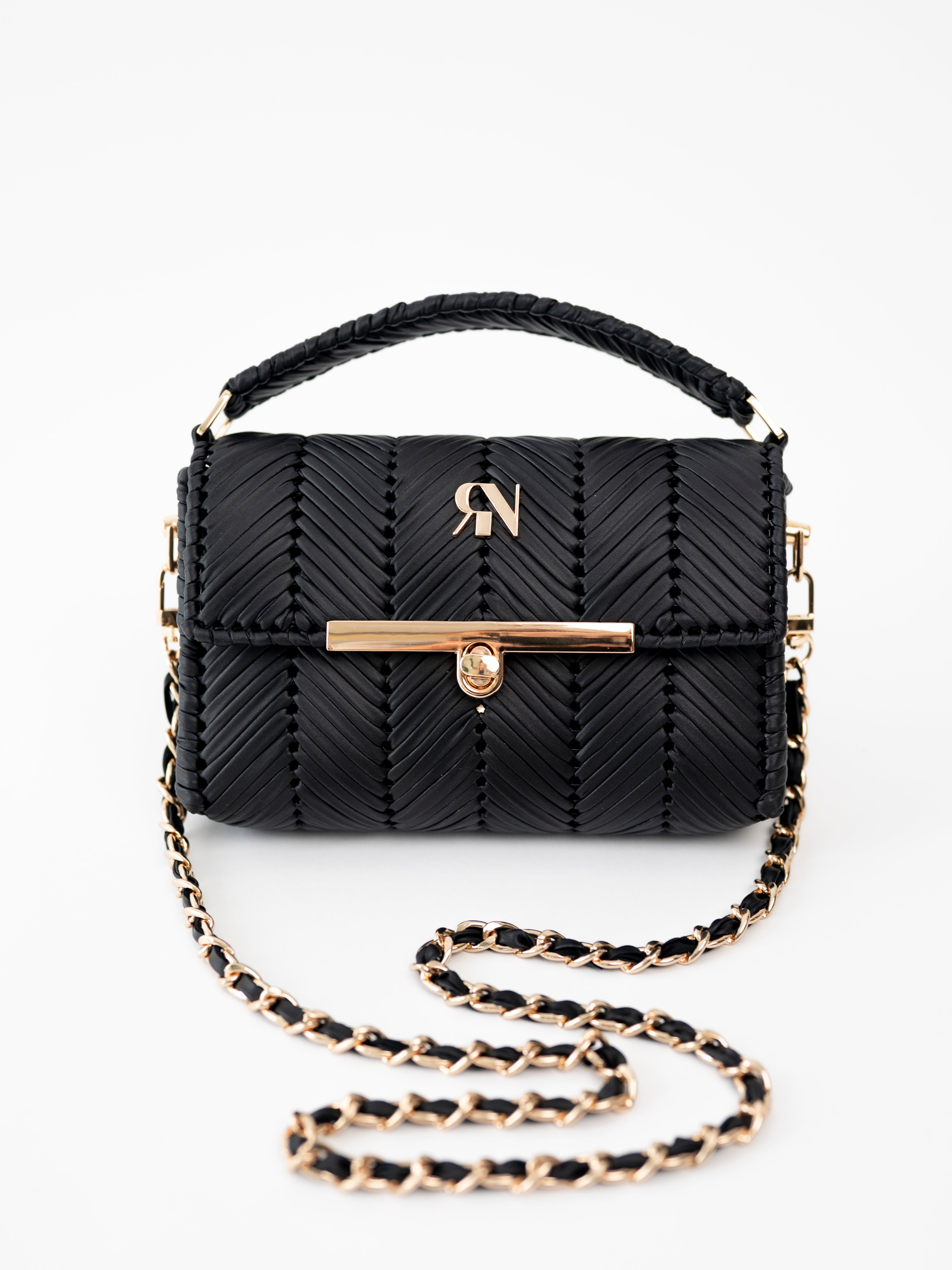 EVA- black vegan leather