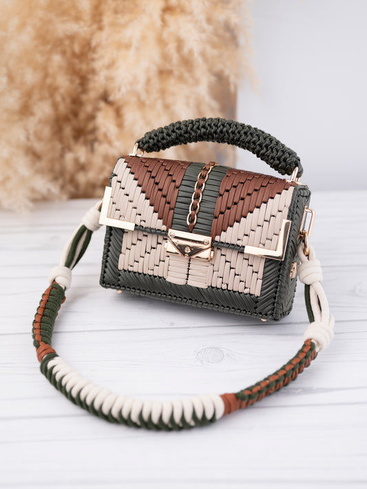 RUBY - olive/beige/coffee