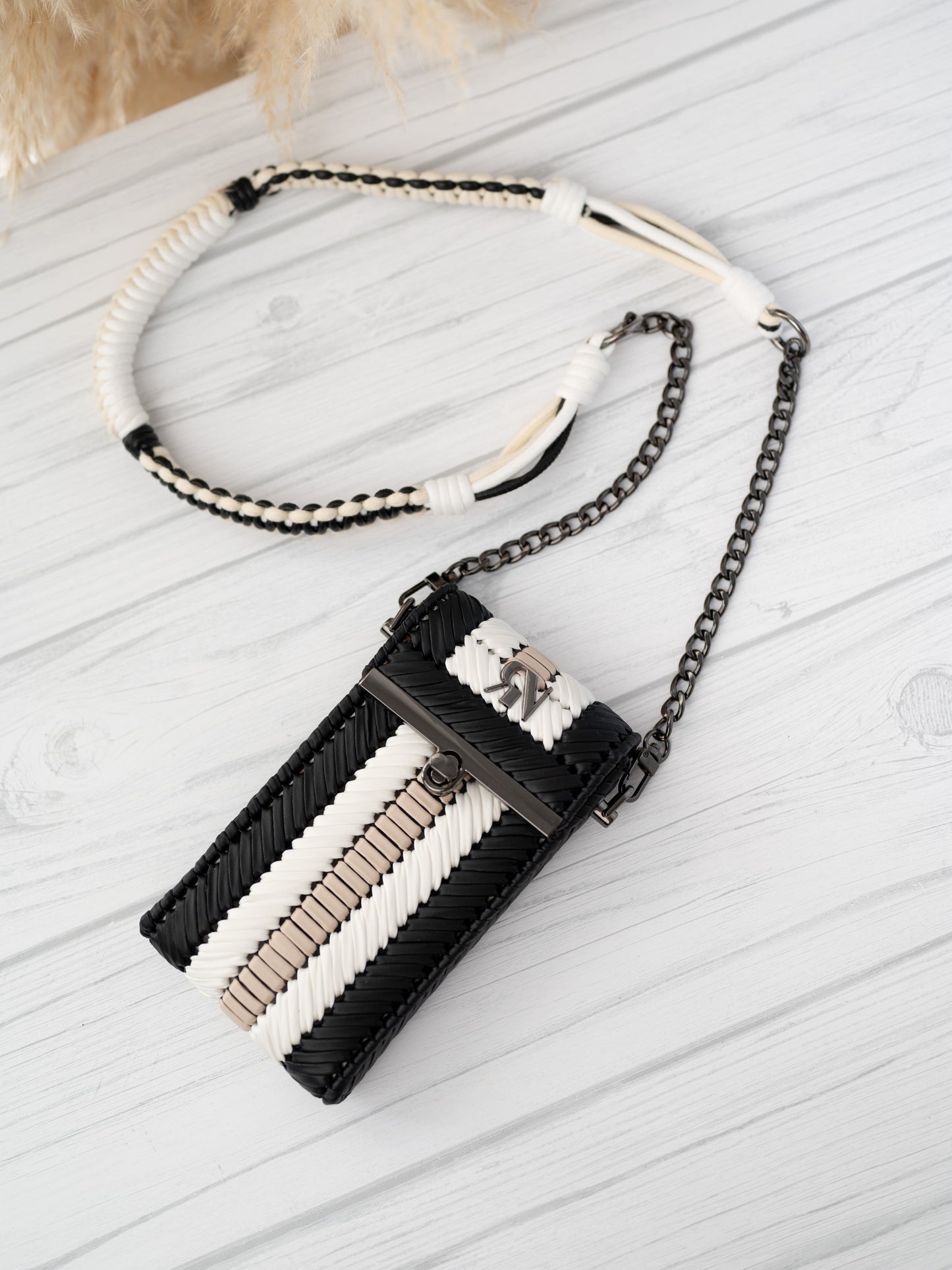 CHELSIE - black/white/beige