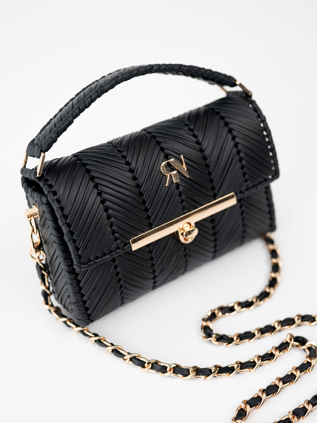 EVA- black vegan leather