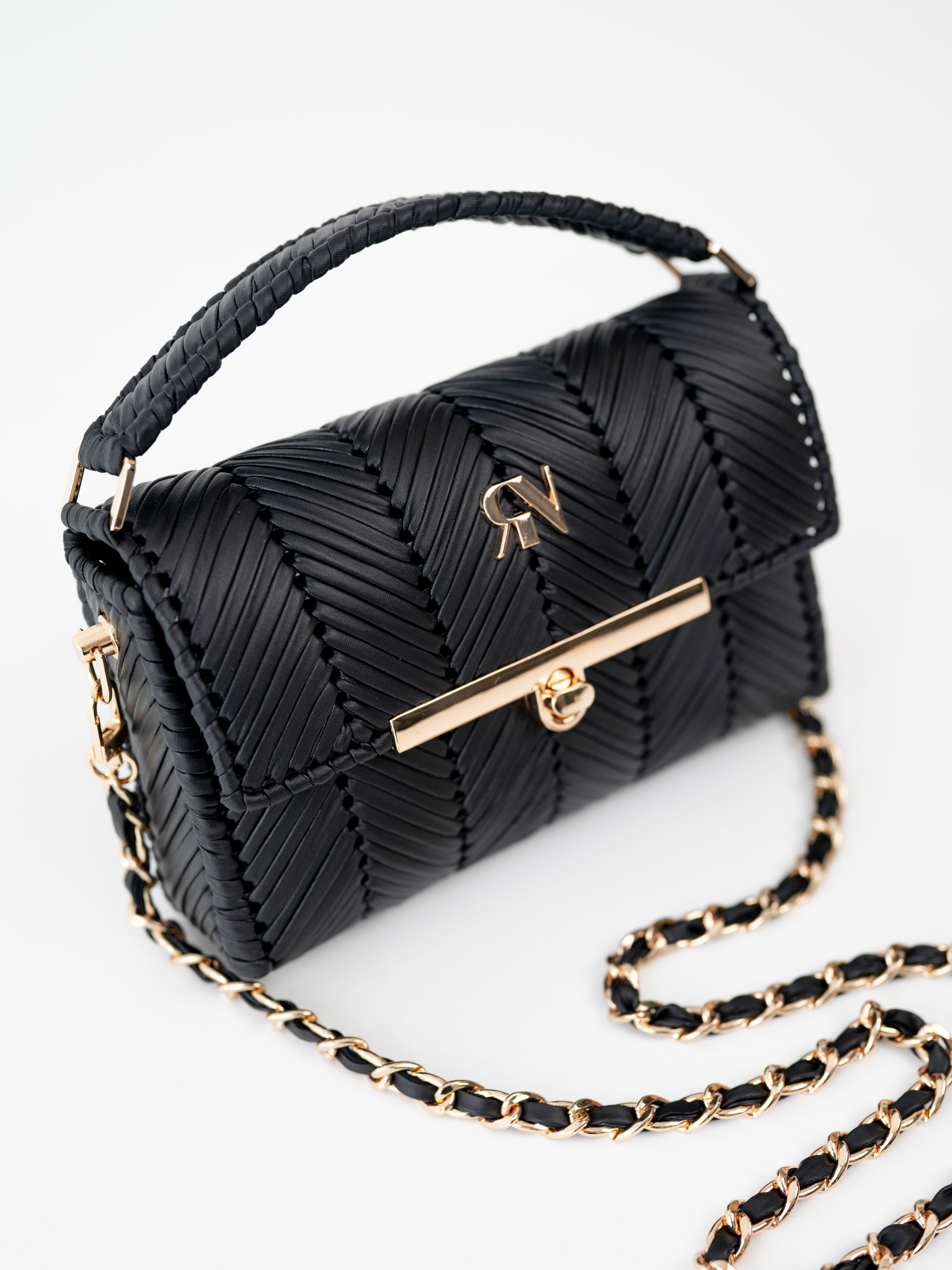 EVA- black vegan leather