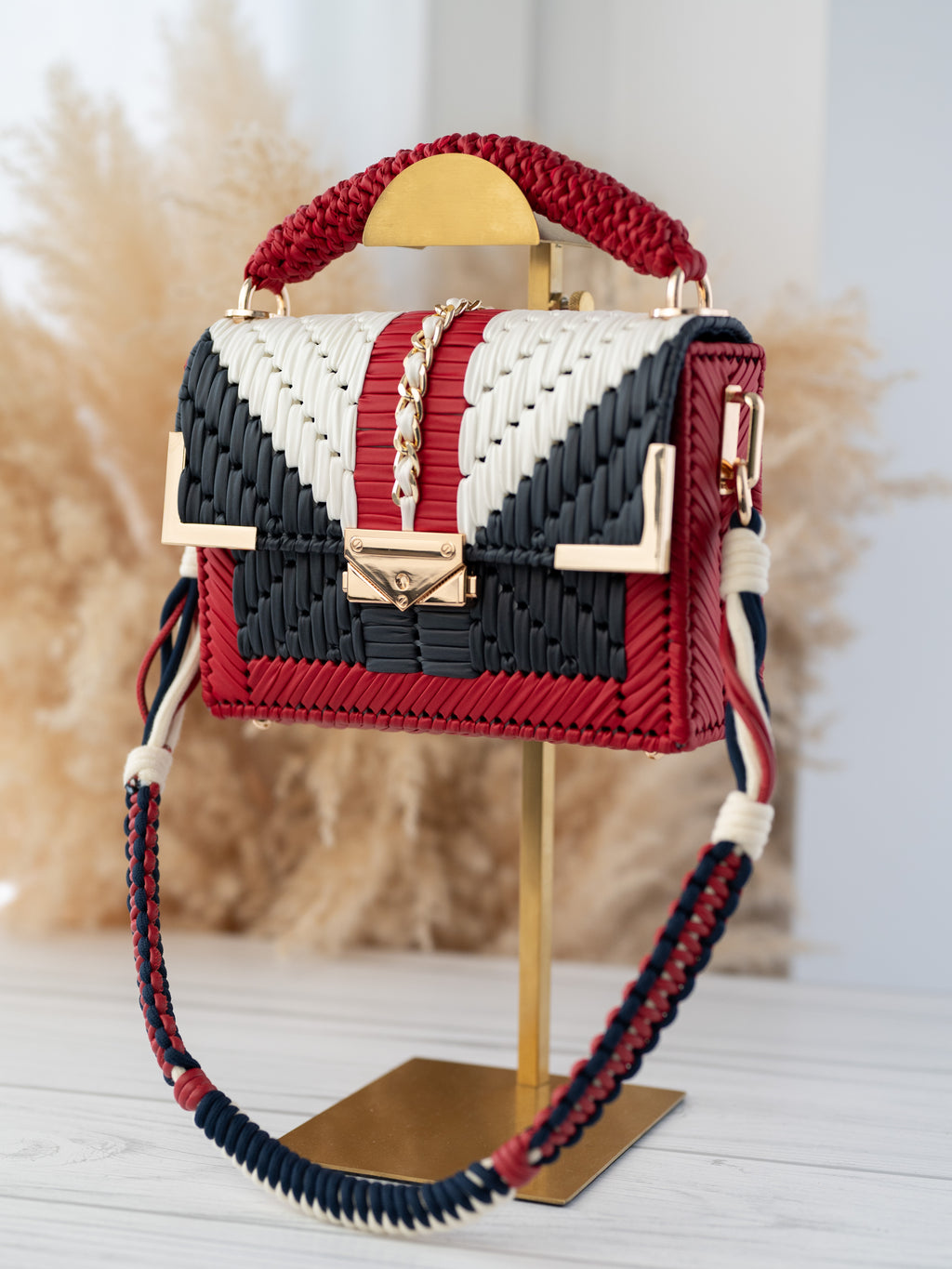 RUBY - red/navy/ivory