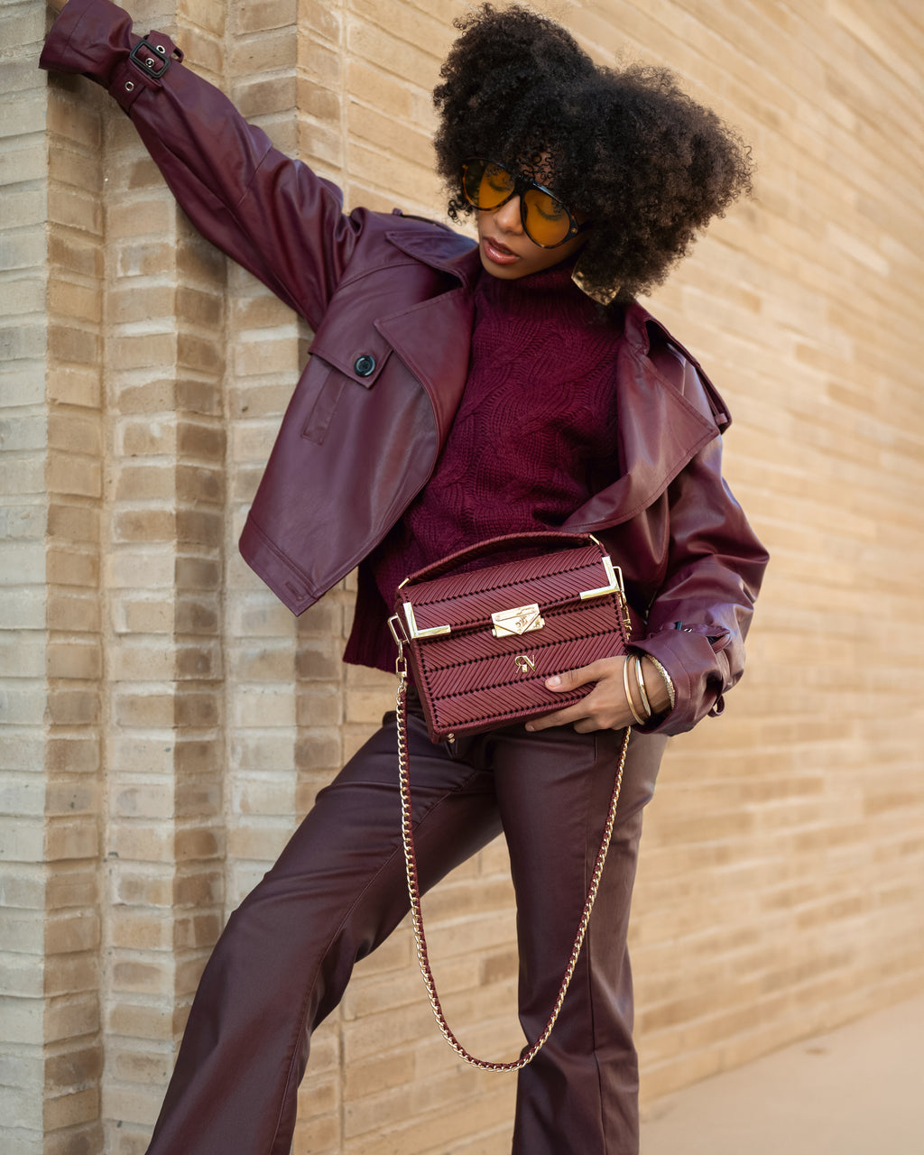 OLIVIA - burgundy
