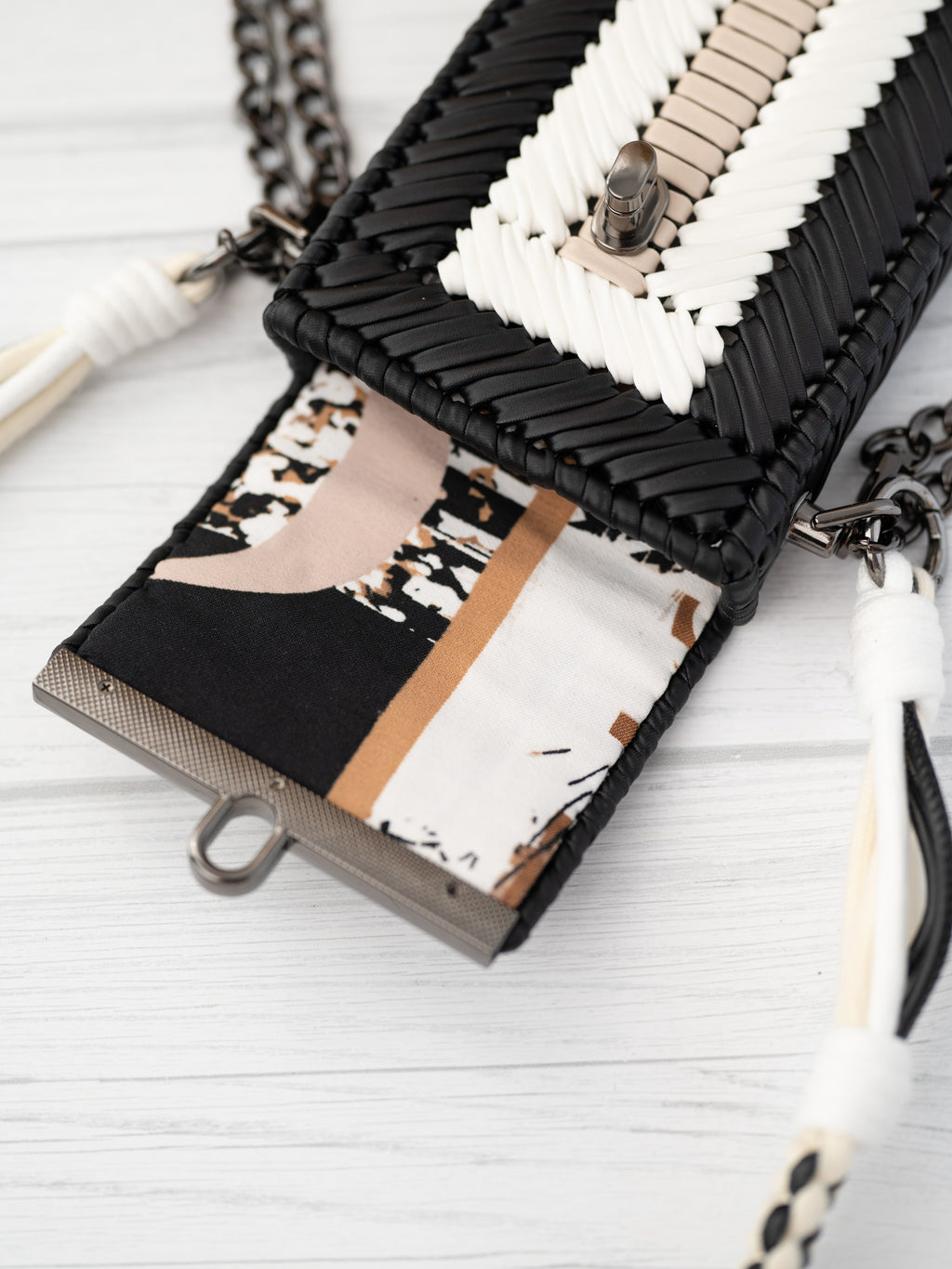 CHELSIE - black/white/beige