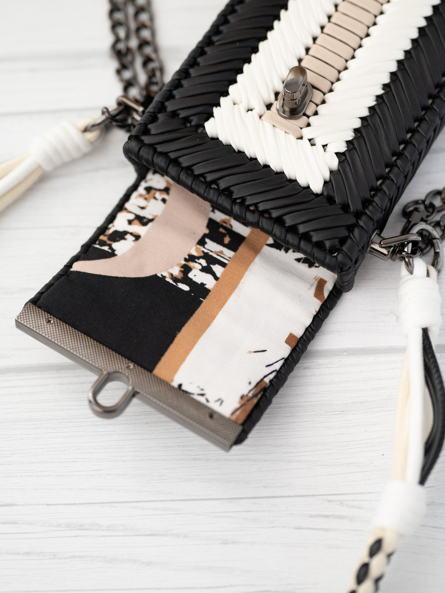 CHELSIE - black/white/beige