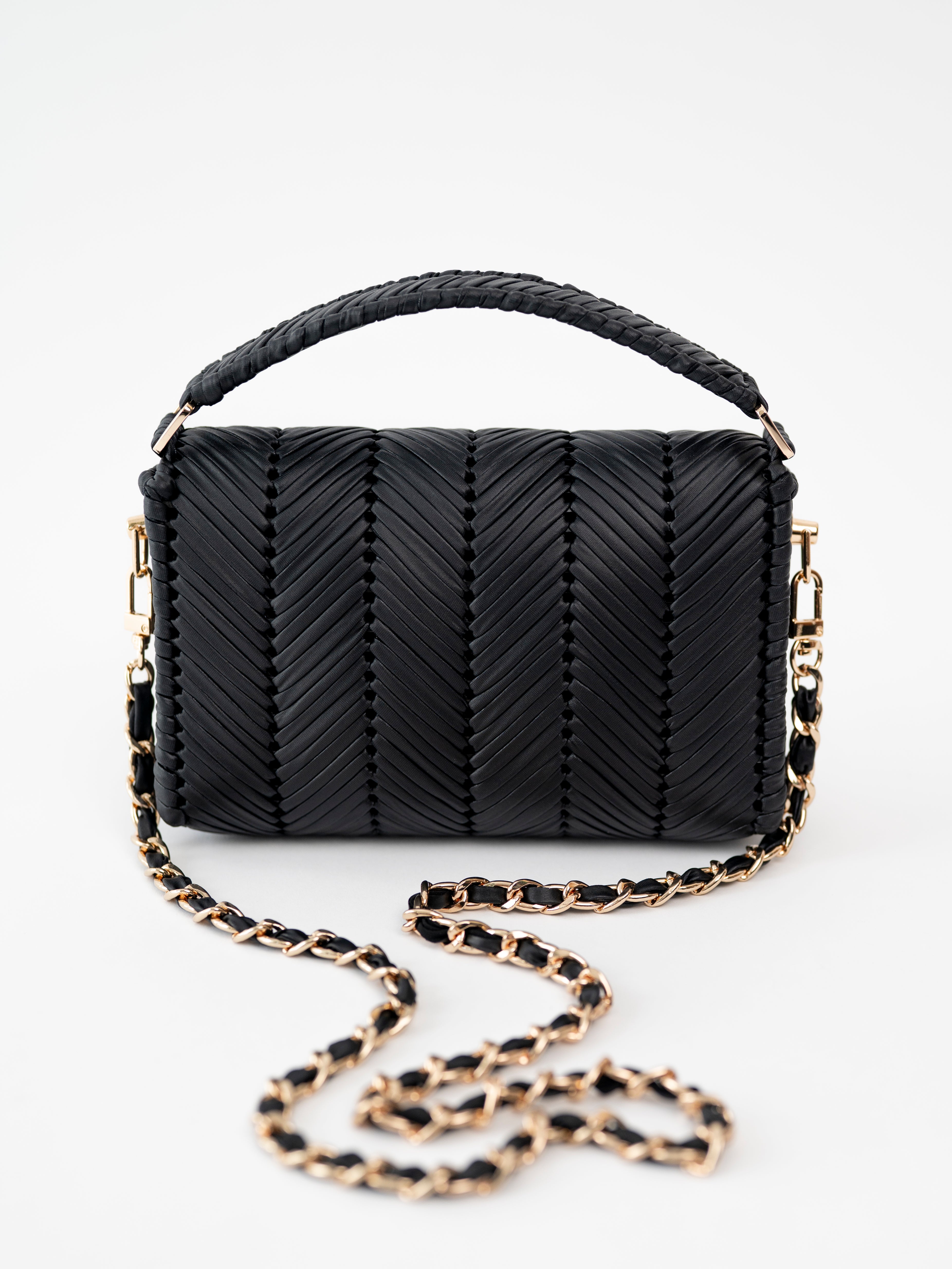 EVA- black vegan leather