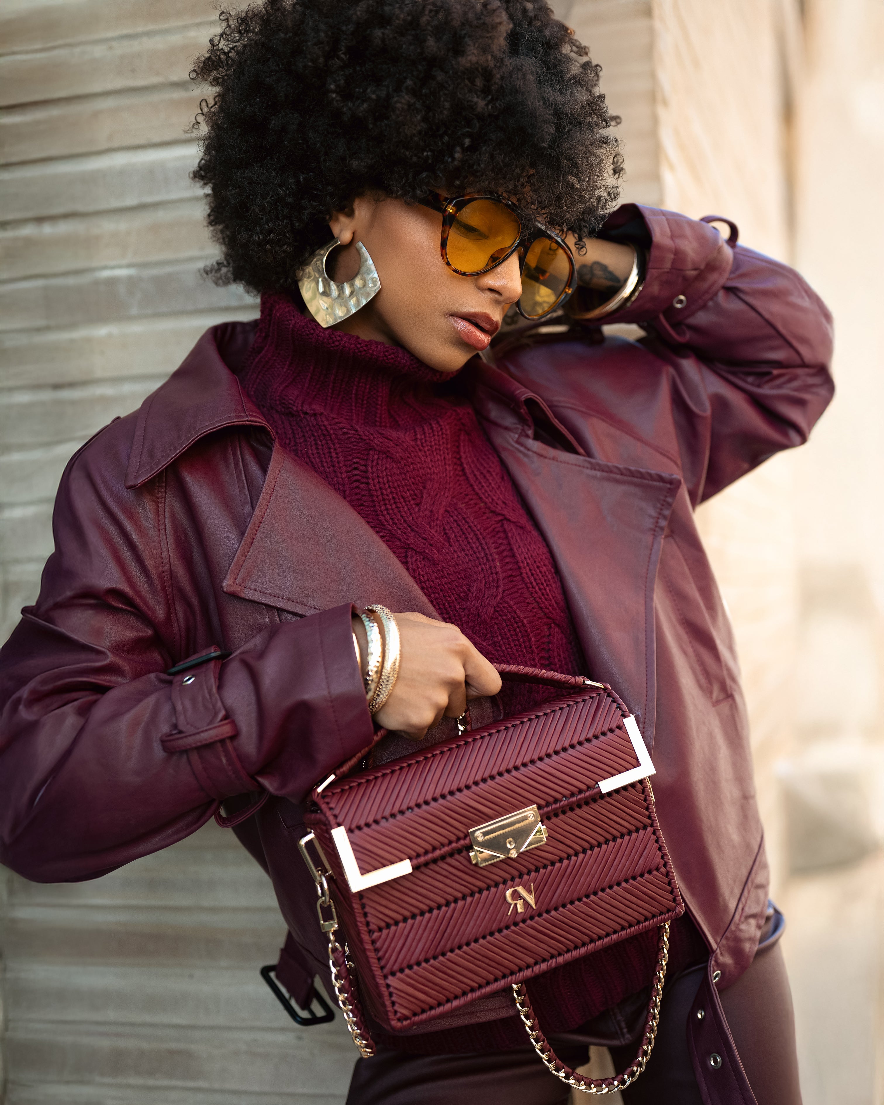 OLIVIA - burgundy