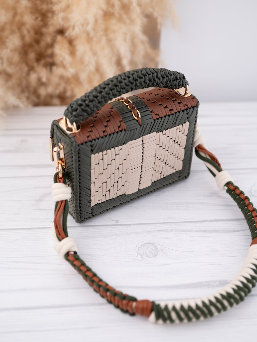 RUBY - olive/beige/coffee