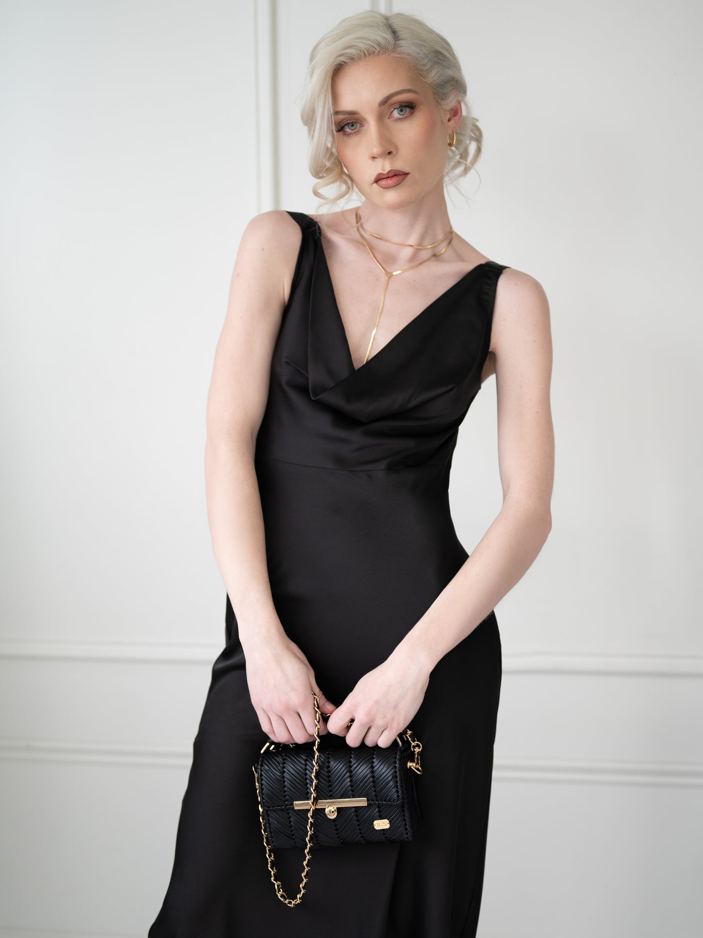EVA- black vegan leather