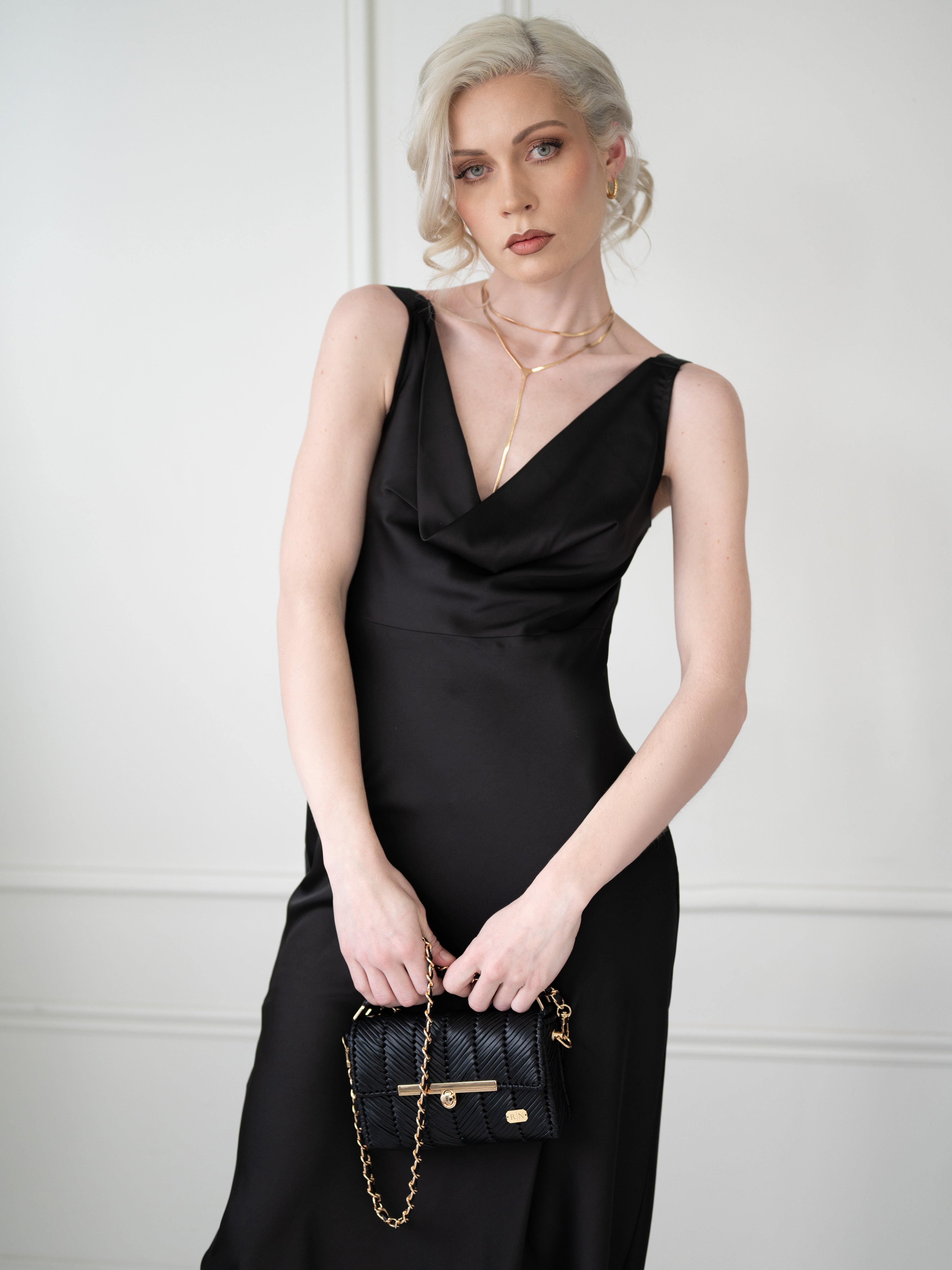 EVA- black vegan leather