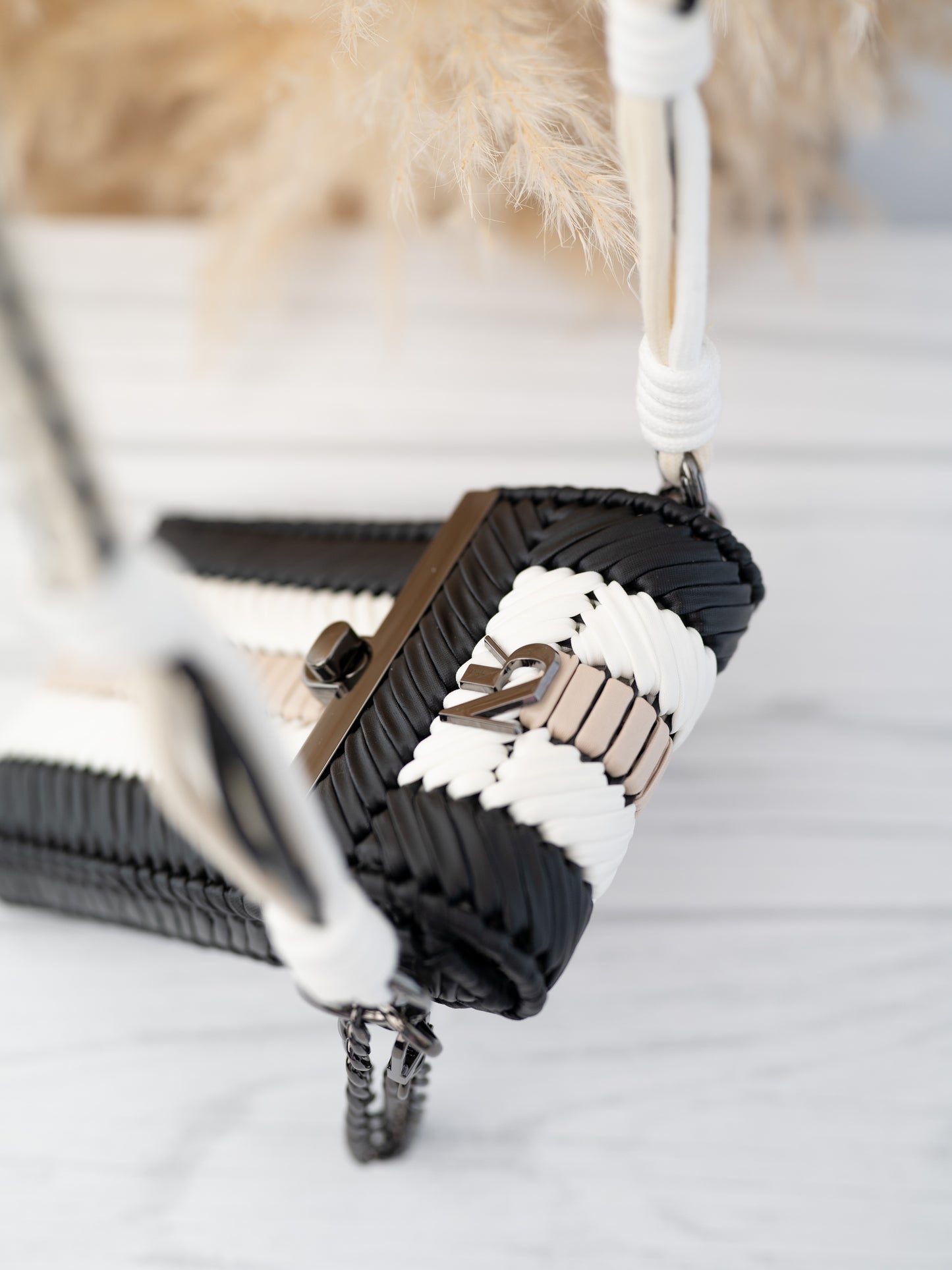 CHELSIE - black/white/beige