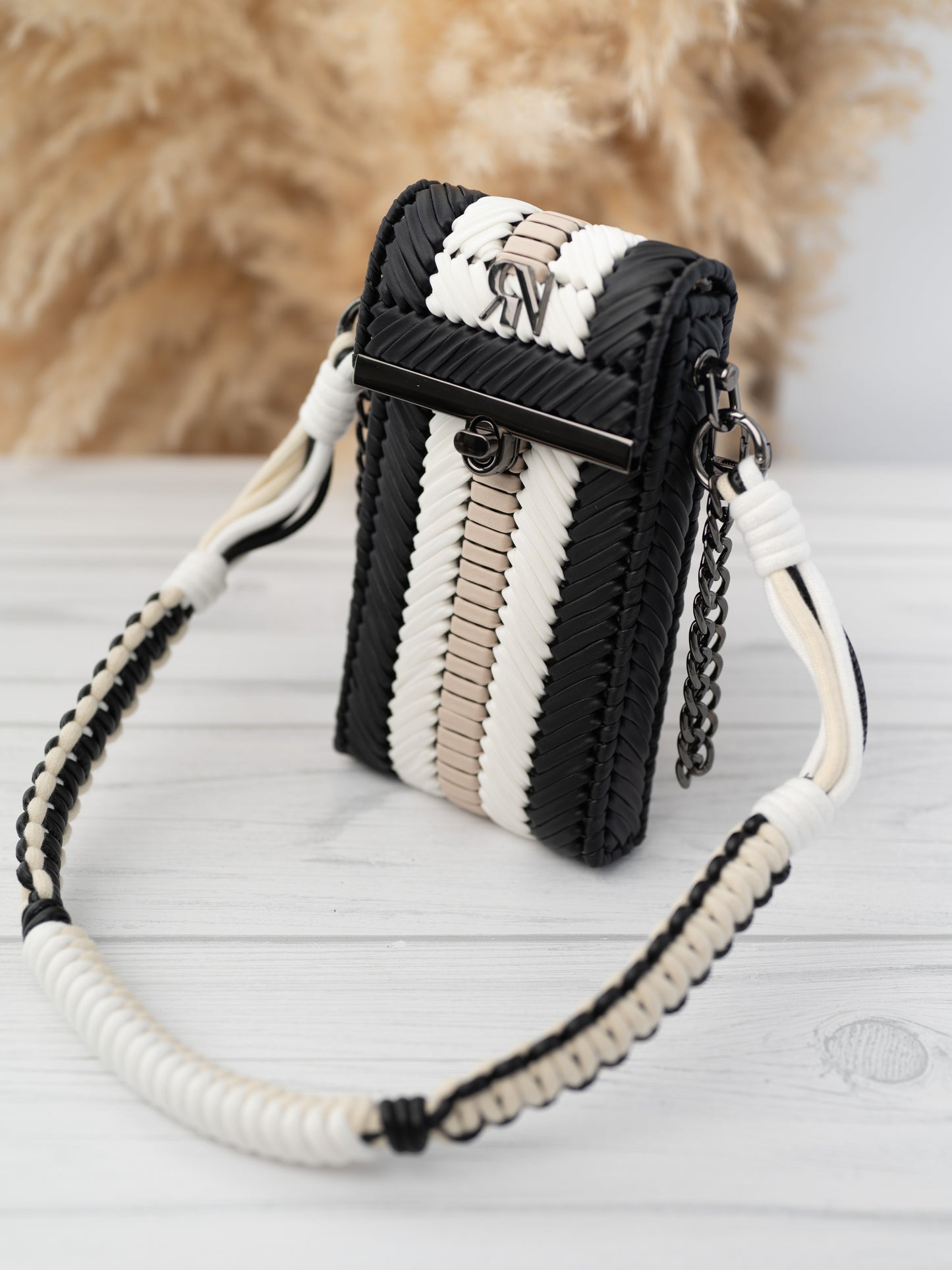 CHELSIE - black/white/beige