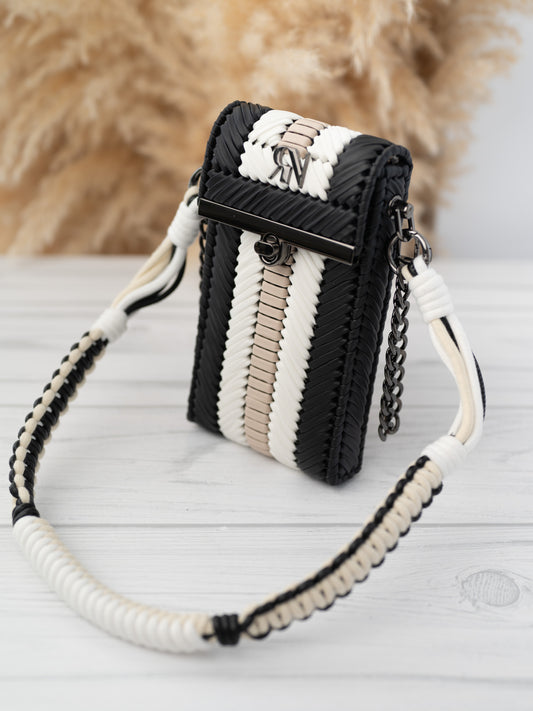 CHELSIE - black/white/beige