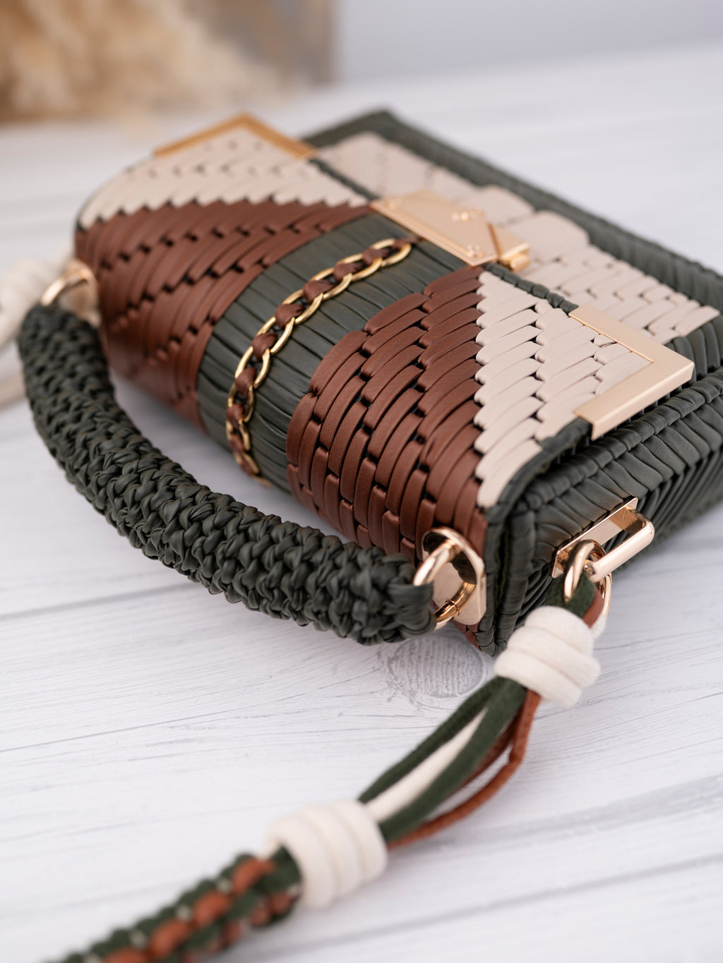 RUBY - olive/beige/coffee