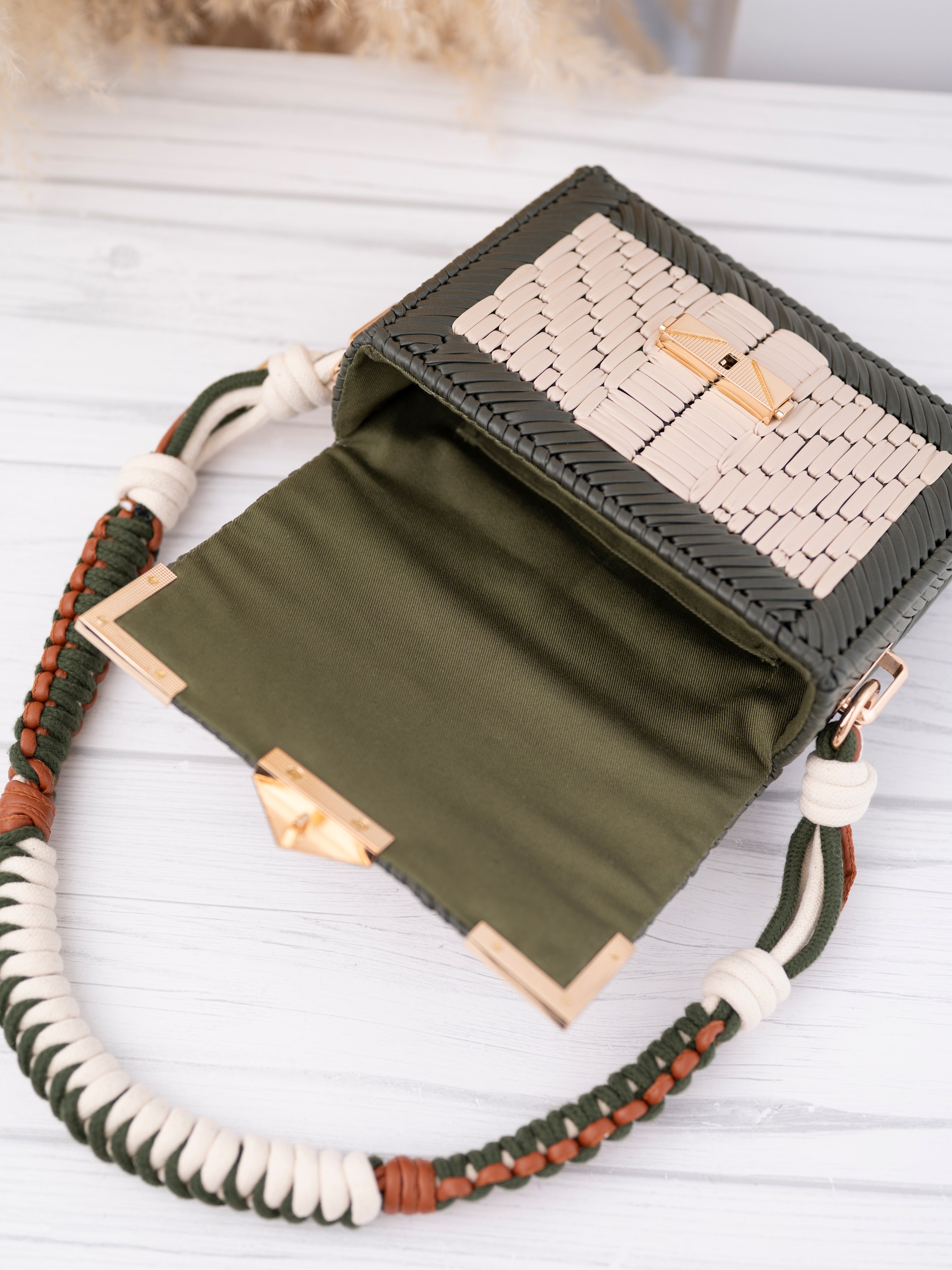 RUBY - olive/beige/coffee