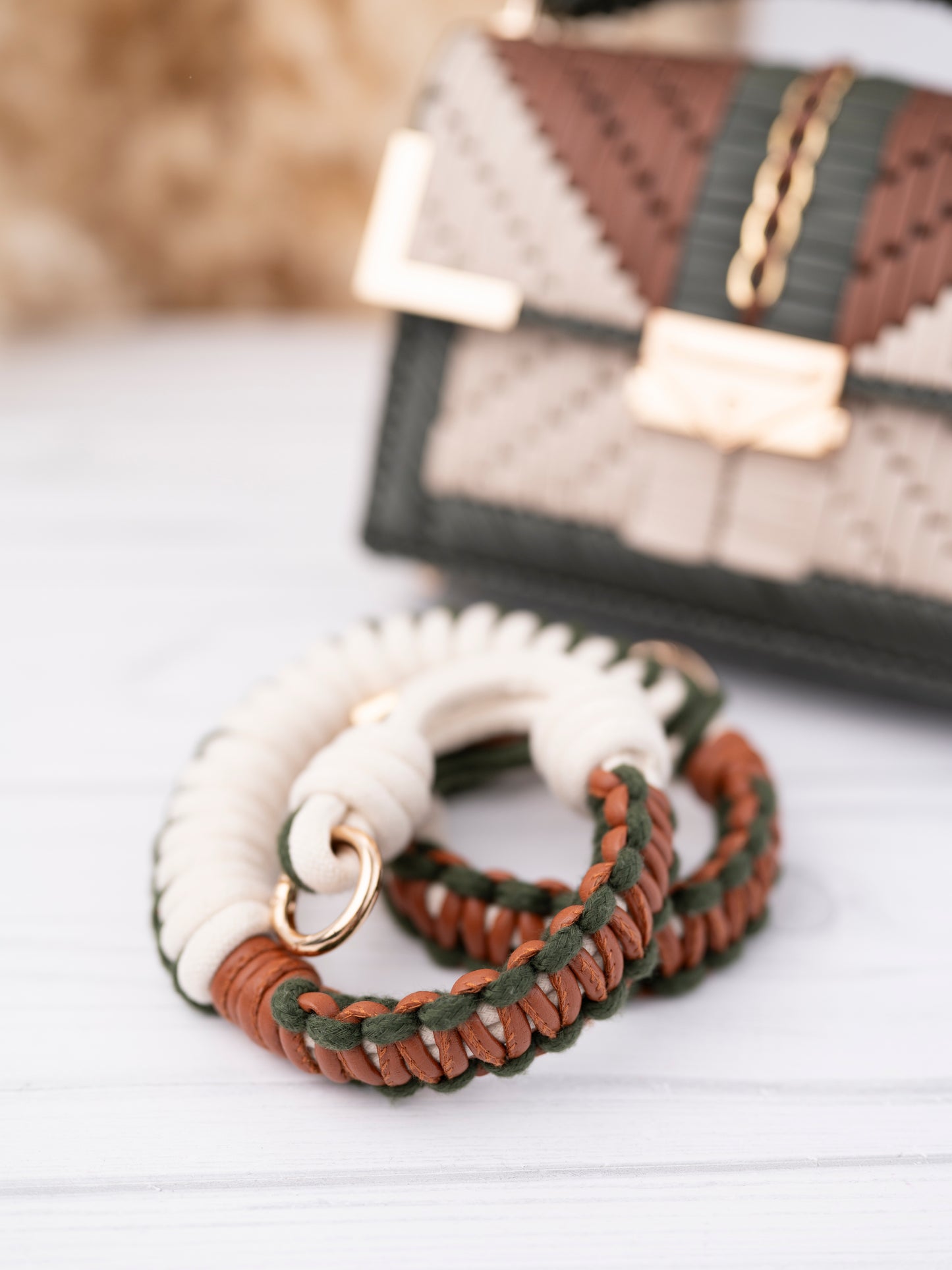 RUBY - olive/beige/coffee